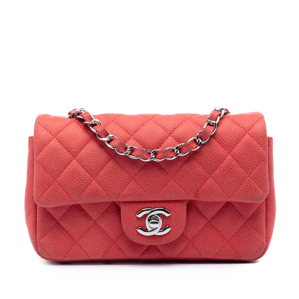 Pre-Loved Chanel Mini Rectangular Classic Caviar Single Flap